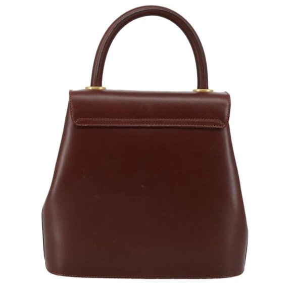 Salvatore Ferragamo Hand Bag Leather Brown Gold - Picture 3 of 15